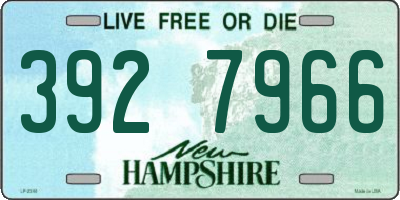 NH license plate 3927966