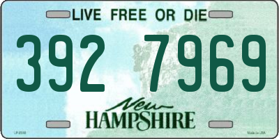 NH license plate 3927969