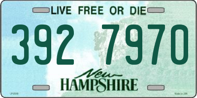 NH license plate 3927970