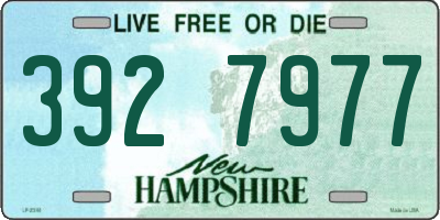 NH license plate 3927977