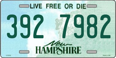 NH license plate 3927982