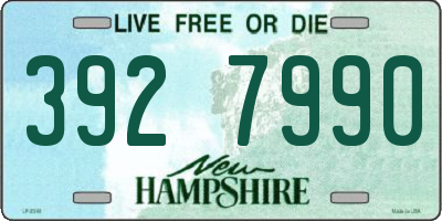 NH license plate 3927990