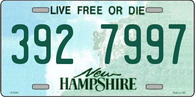 NH license plate 3927997