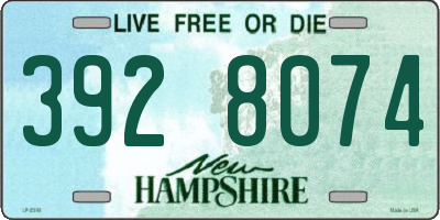 NH license plate 3928074