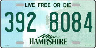 NH license plate 3928084