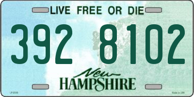 NH license plate 3928102