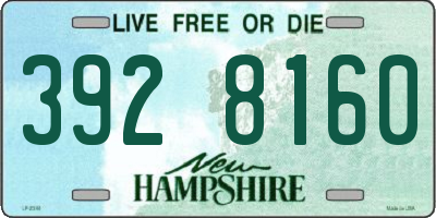 NH license plate 3928160