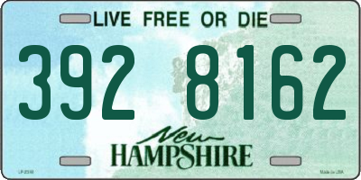 NH license plate 3928162