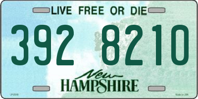 NH license plate 3928210
