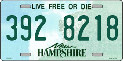 NH license plate 3928218