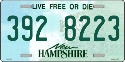 NH license plate 3928223