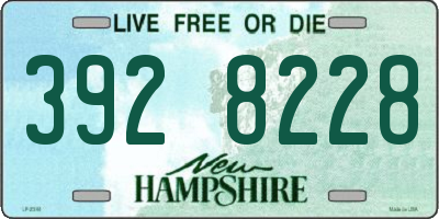 NH license plate 3928228