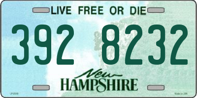 NH license plate 3928232