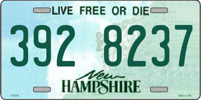 NH license plate 3928237