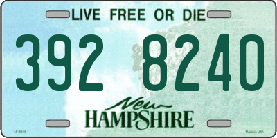 NH license plate 3928240
