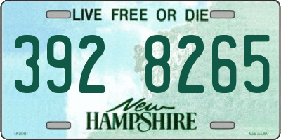 NH license plate 3928265