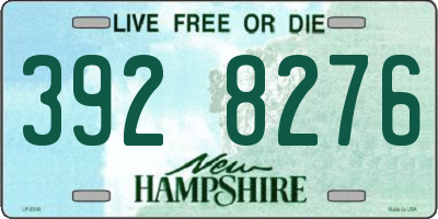 NH license plate 3928276