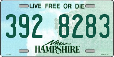 NH license plate 3928283