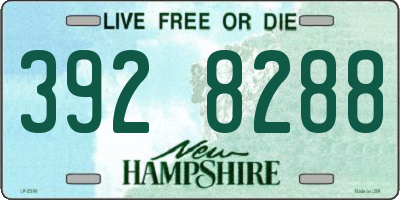 NH license plate 3928288