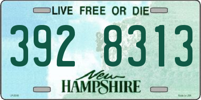 NH license plate 3928313