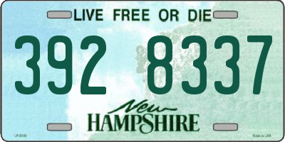NH license plate 3928337