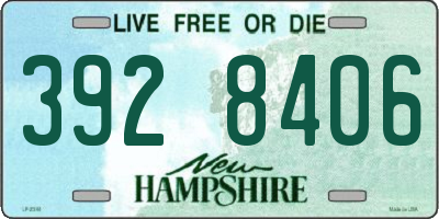 NH license plate 3928406