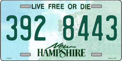 NH license plate 3928443