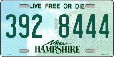 NH license plate 3928444