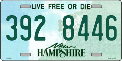NH license plate 3928446