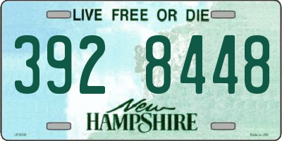 NH license plate 3928448