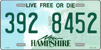 NH license plate 3928452