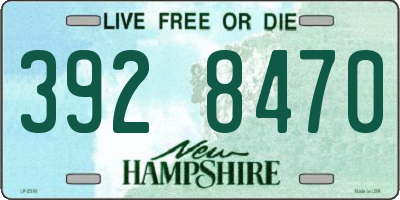 NH license plate 3928470