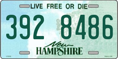 NH license plate 3928486