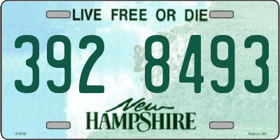 NH license plate 3928493