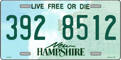 NH license plate 3928512