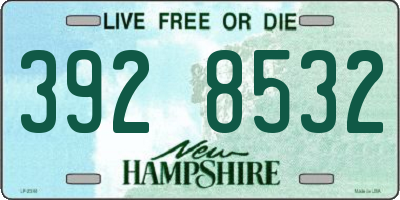 NH license plate 3928532