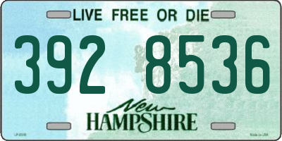 NH license plate 3928536