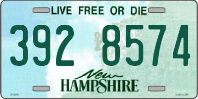 NH license plate 3928574