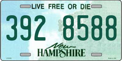 NH license plate 3928588