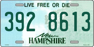 NH license plate 3928613