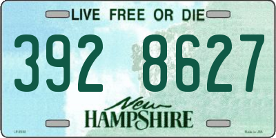 NH license plate 3928627
