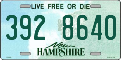 NH license plate 3928640