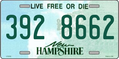 NH license plate 3928662