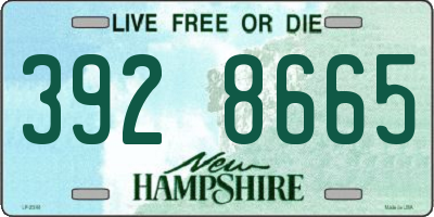 NH license plate 3928665