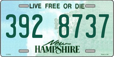 NH license plate 3928737