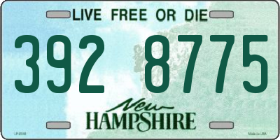 NH license plate 3928775