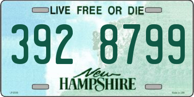 NH license plate 3928799