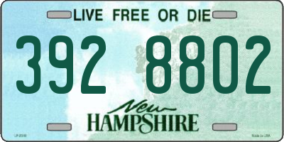 NH license plate 3928802