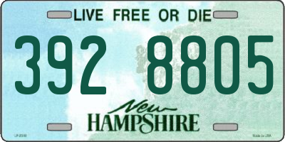 NH license plate 3928805