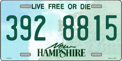 NH license plate 3928815
